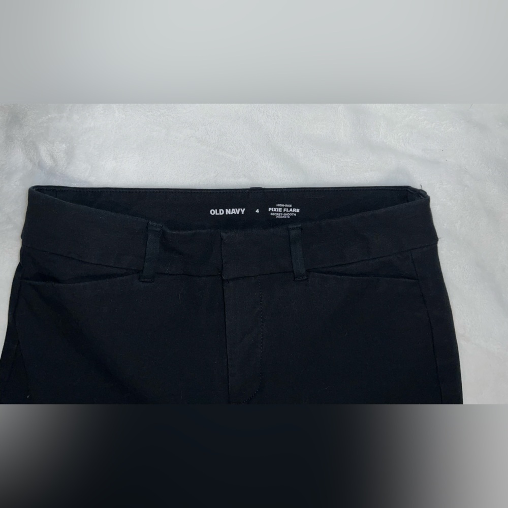 Black Flared Pants Old Navy Pixie - image 2